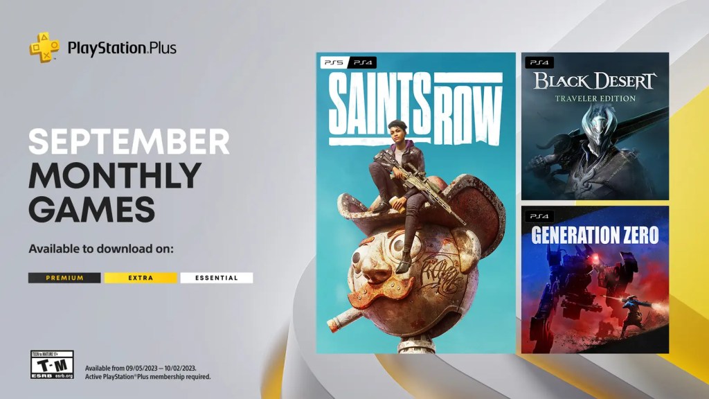 Jeux mensuels PlayStation Plus de septembre : Saints Row, Black Desert – Traveler Edition, Generation&nbsp;Zero