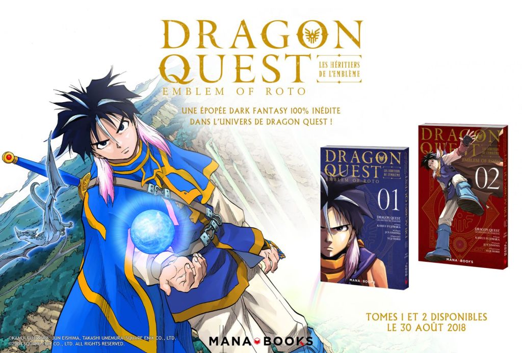 CRITIQUE DE MANGA – DRAGON QUEST: EMBLEM OF ROTO – LES HÉRITIERS DE L&rsquo;EMBLÈME TOME 1 ET&nbsp;2