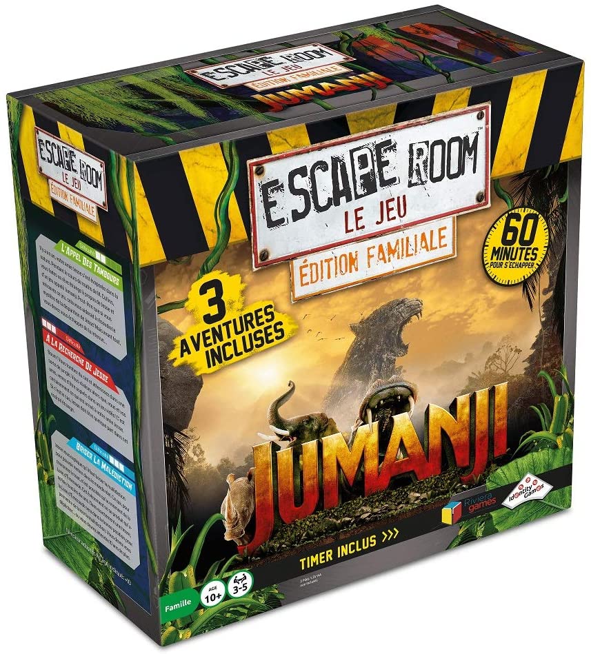 CRITIQUE DE JEU DE SOCIÉTÉ – ESCAPE ROOM :&nbsp;JUMANJI