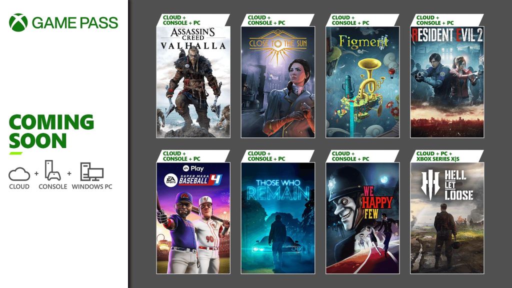 Arrivée sur Xbox Game Pass : Assassin’s Creed Valhalla, Resident Evil 2, Hell Let Loose et bien&nbsp;d&rsquo;autres