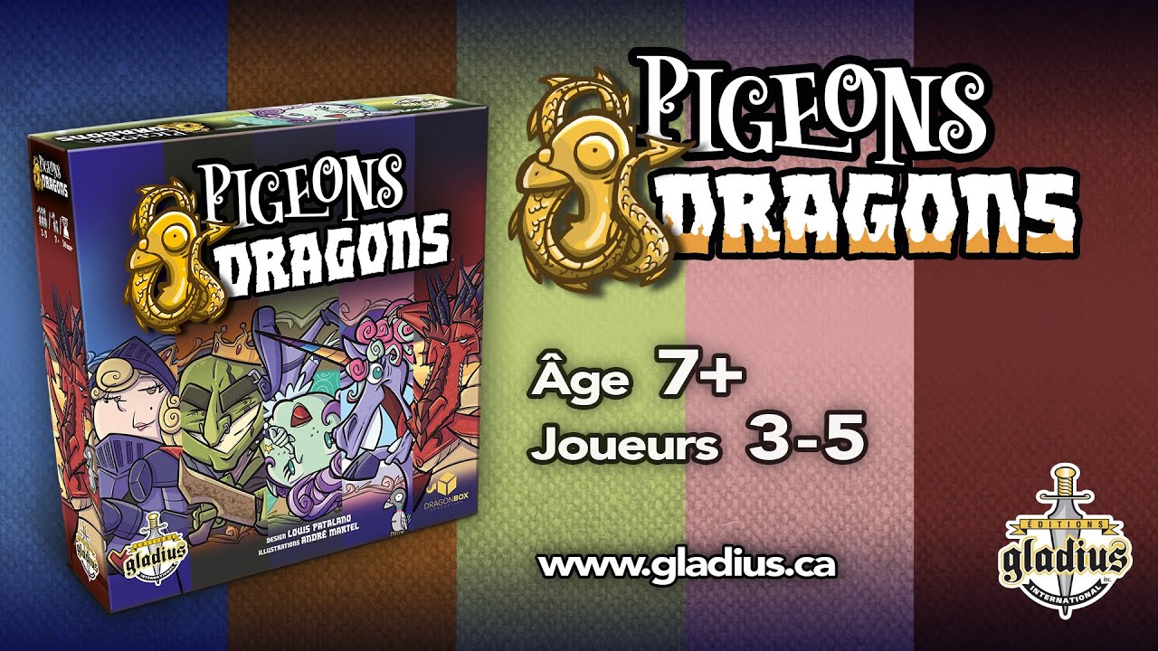 CRITIQUE DE JEU DE SOCIÉTÉ –PIGEONS ET DRAGONS