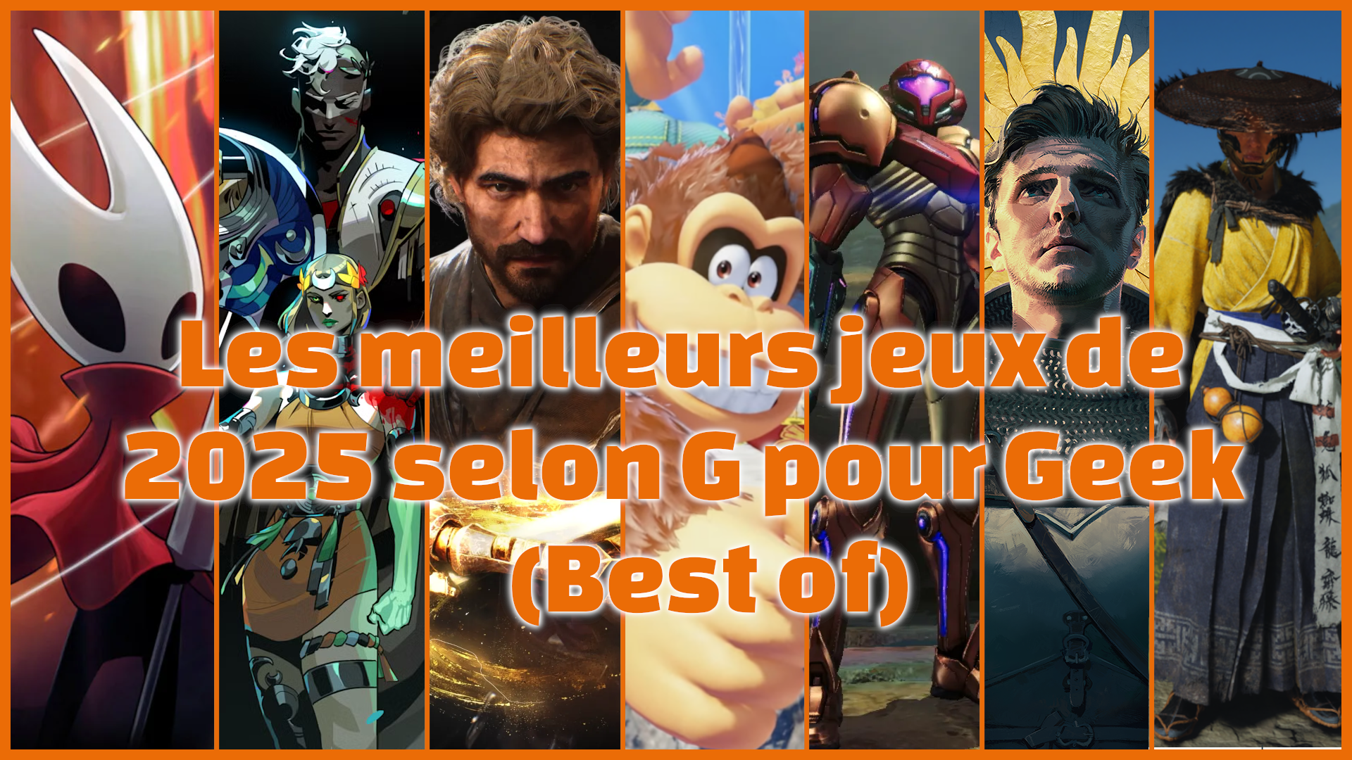 Les meilleurs jeux de 2025 selon G pour Geek (Best of)