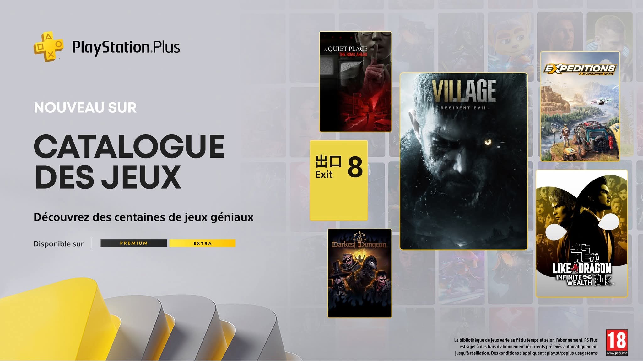 PlayStation Plus : les jeux du Game Catalog de janvier – Resident Evil Village, Like a Dragon: Infinite Wealth, Expeditions: A MudRunner Game et bien plus